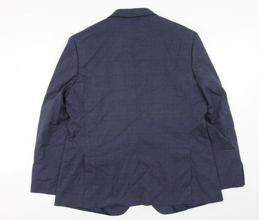 Mens UK Size 46 Marks and Spencer Regular Blue Suit Jacket