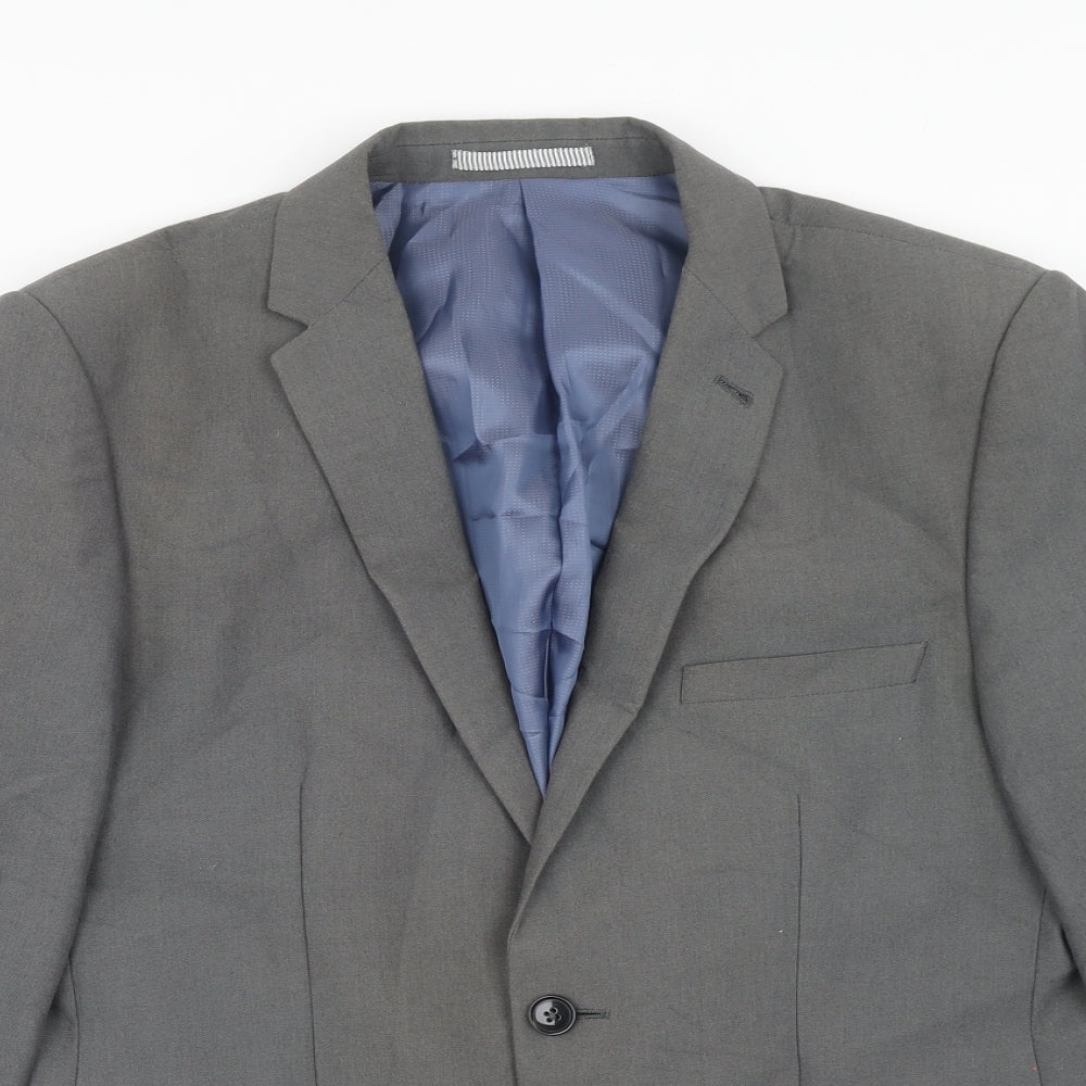 Mens UK Size 40 Burton Regular Grey Suit Jacket