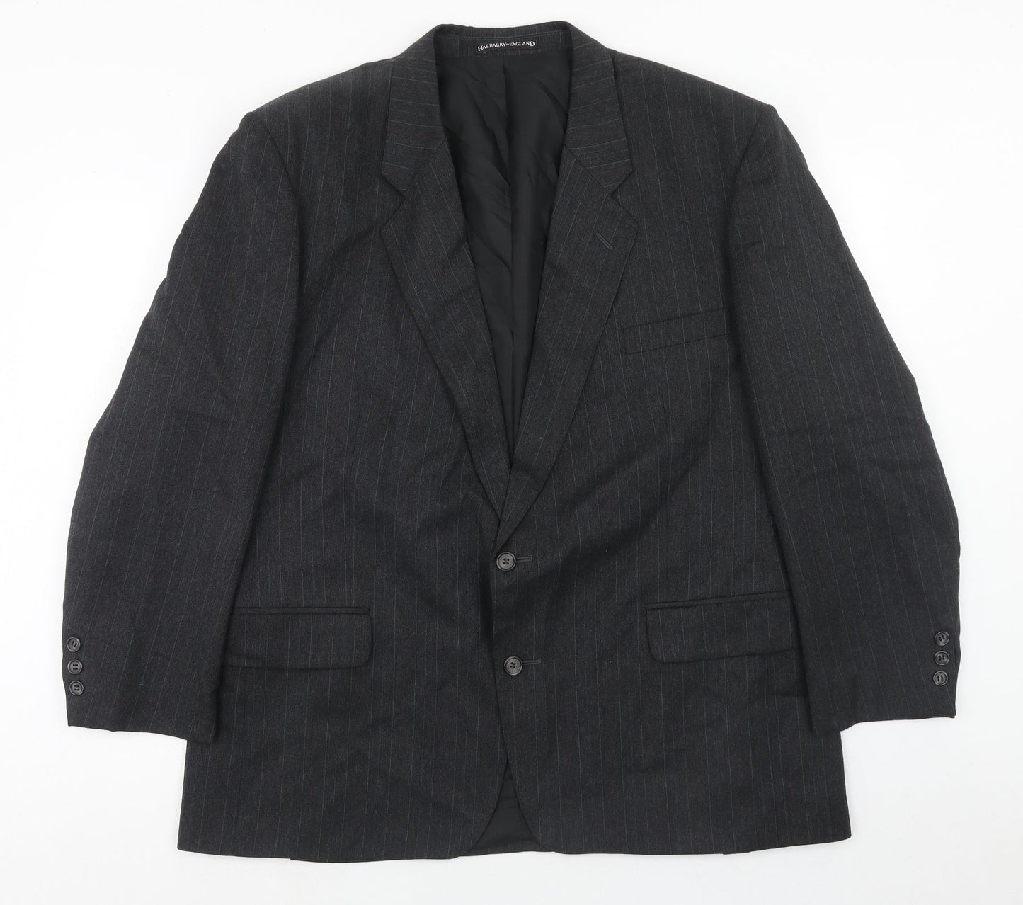 Mens UK Size 46 Harbarry of England Regular Grey Suit Jacket
