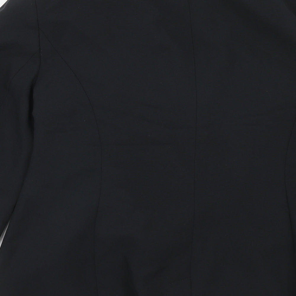 BHS Womens Black Polyester Jacket Suit Jacket Size 12