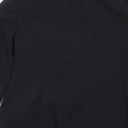 BHS Womens Black Polyester Jacket Suit Jacket Size 12
