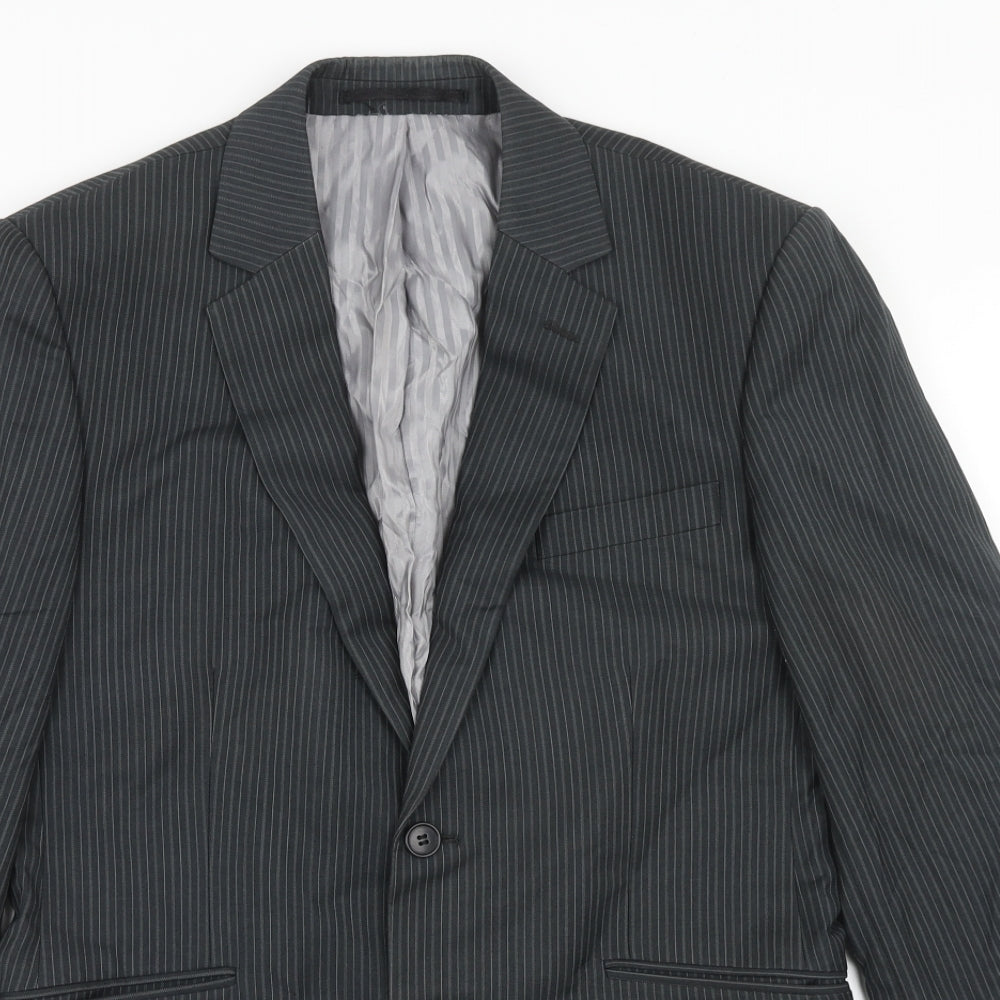 Mens UK Size 38 Burton Regular Grey Suit Jacket