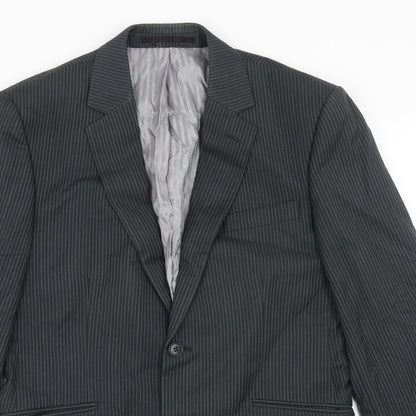 Mens UK Size 38 Burton Regular Grey Suit Jacket