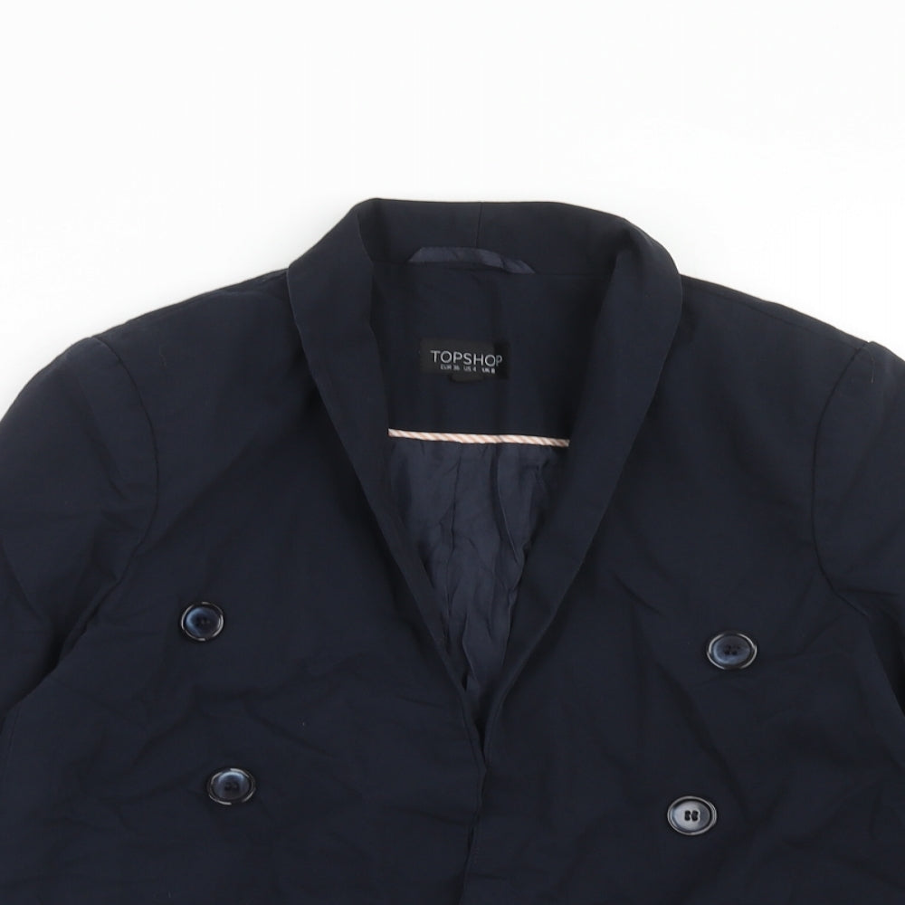 Womens UK Size 8 Topshop Blue Jacket