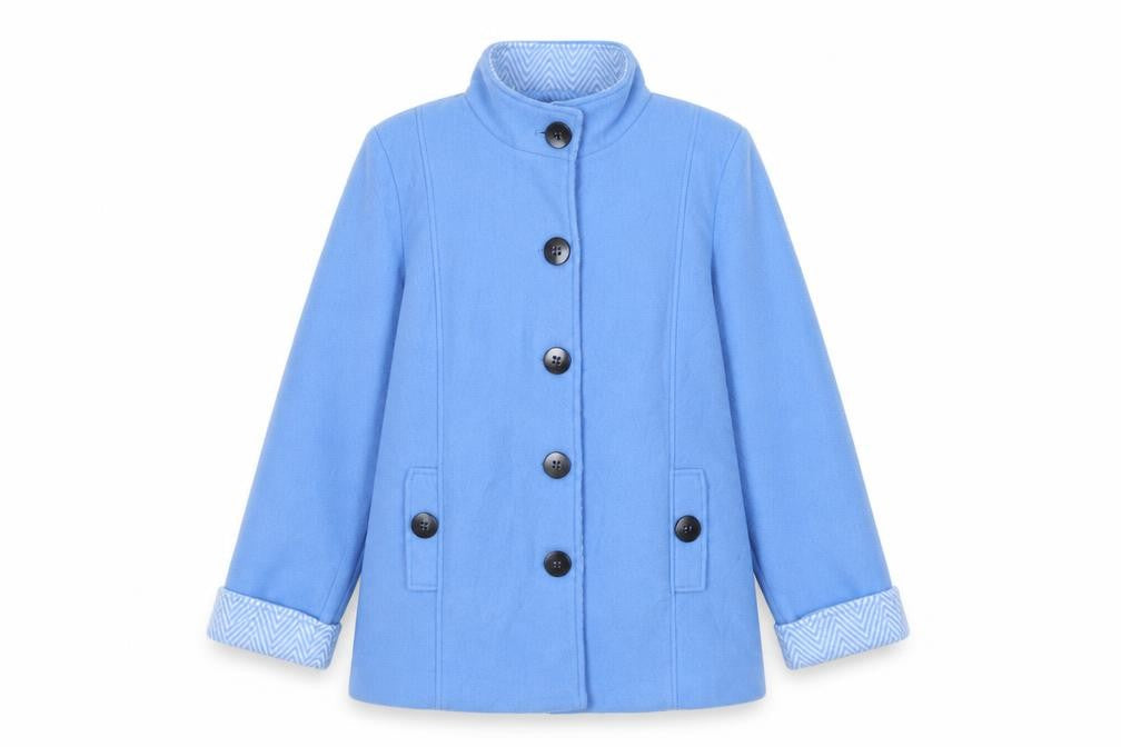 Womens UK Size M Anne De Lancay Blue Jacket