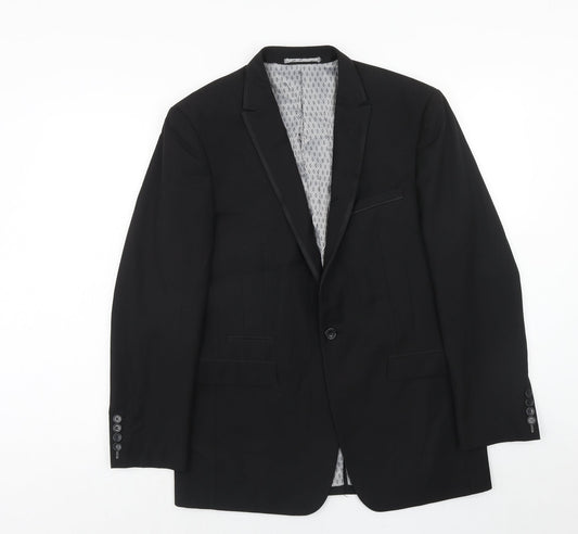 Mens UK Size 38 Skopes Regular Black Suit Jacket