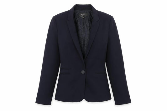Womens UK Size S Mango Regular Blue Suit Jacket
