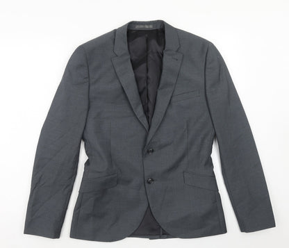 Mens UK Size 38 Cedar Wood State Regular Grey Suit Jacket
