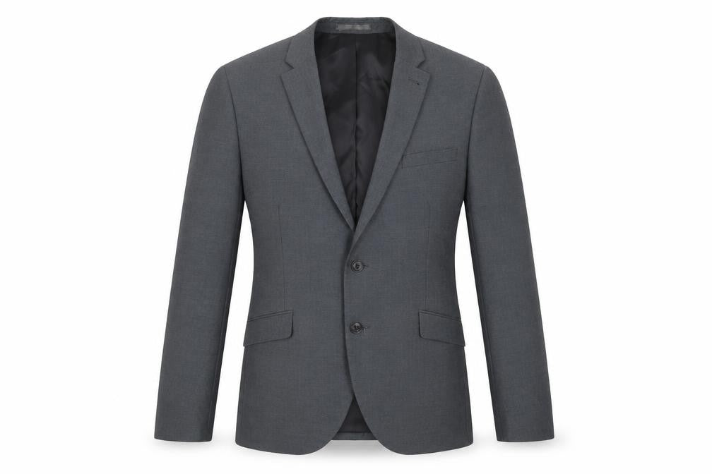 Cedarwood State Mens Grey Polyester Jacket Suit Jacket Size 38 Regular