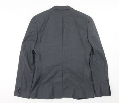 Mens UK Size 38 Cedar Wood State Regular Grey Suit Jacket