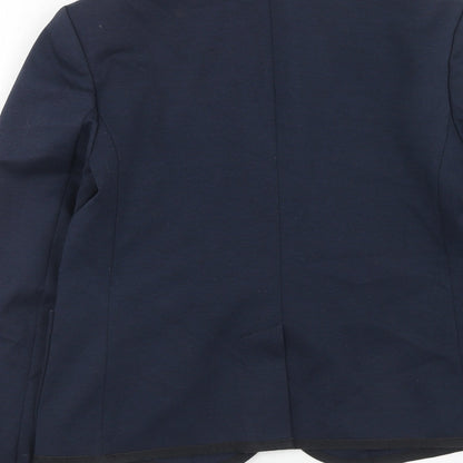 Gap Womens Blue Polyacrylate Fibre Jacket Suit Jacket Size 8