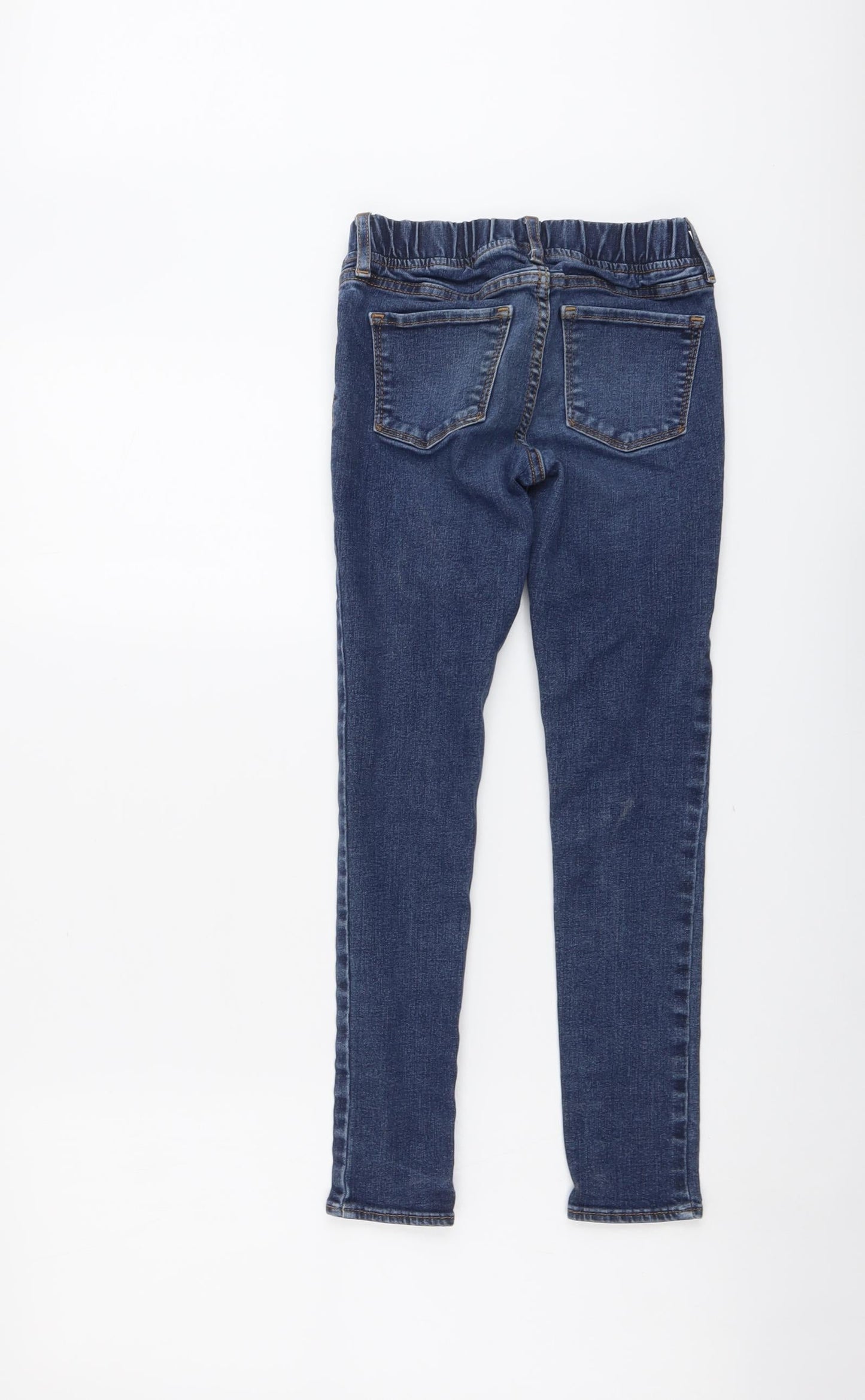 Gap Girls Blue Cotton Skinny Jeans Size 10 Years Regular Pullover