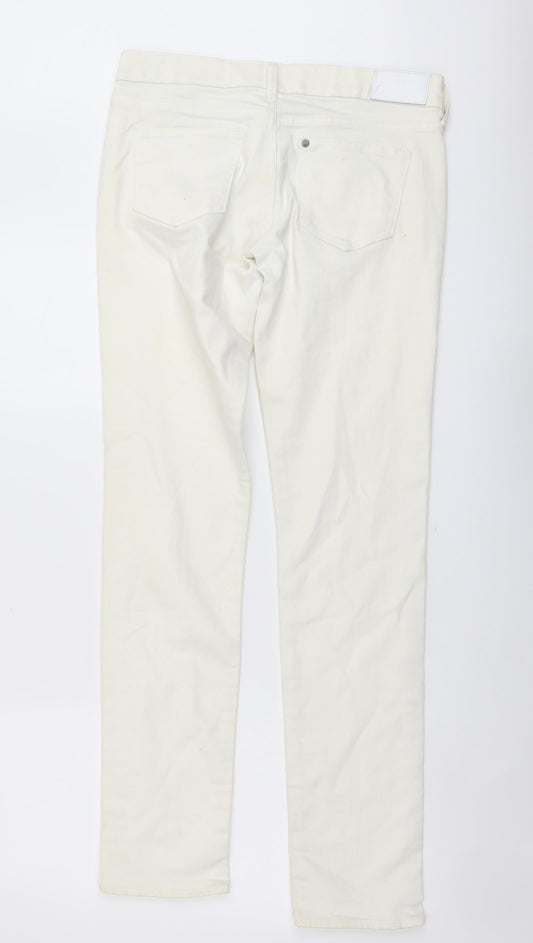 Womens UK Size 32 in SQIN Regular Fit Skinny Ivory Jeans