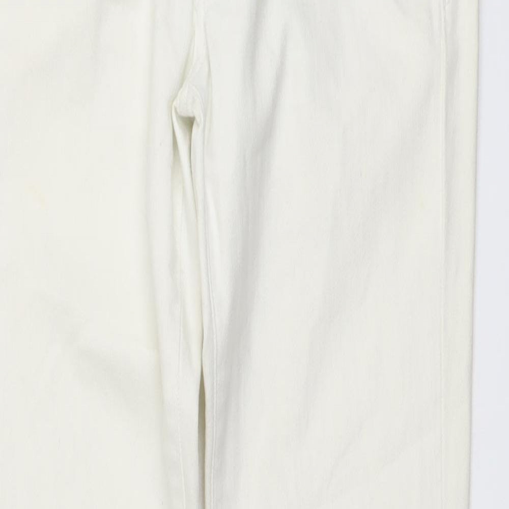 Womens UK Size 32 in SQIN Regular Fit Skinny Ivory Jeans