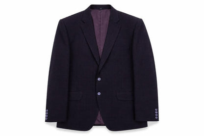Lubini Mens Purple Polyester Jacket Suit Jacket Size L Regular