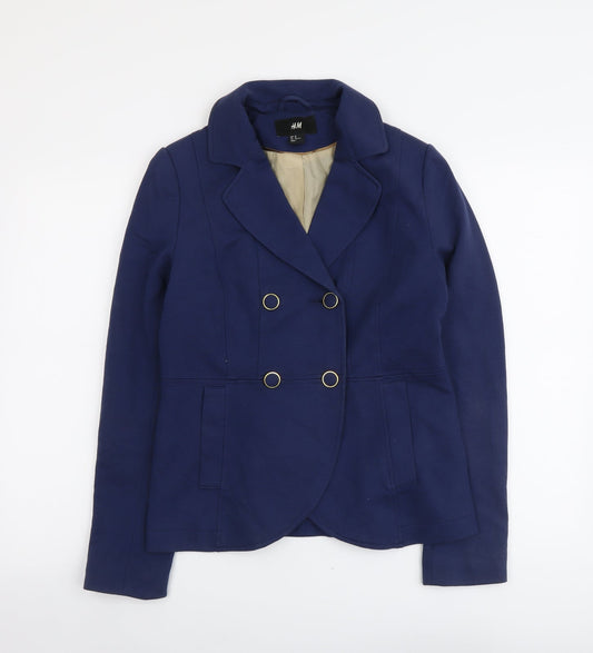 Womens UK Size 12 H&M Blue Jacket
