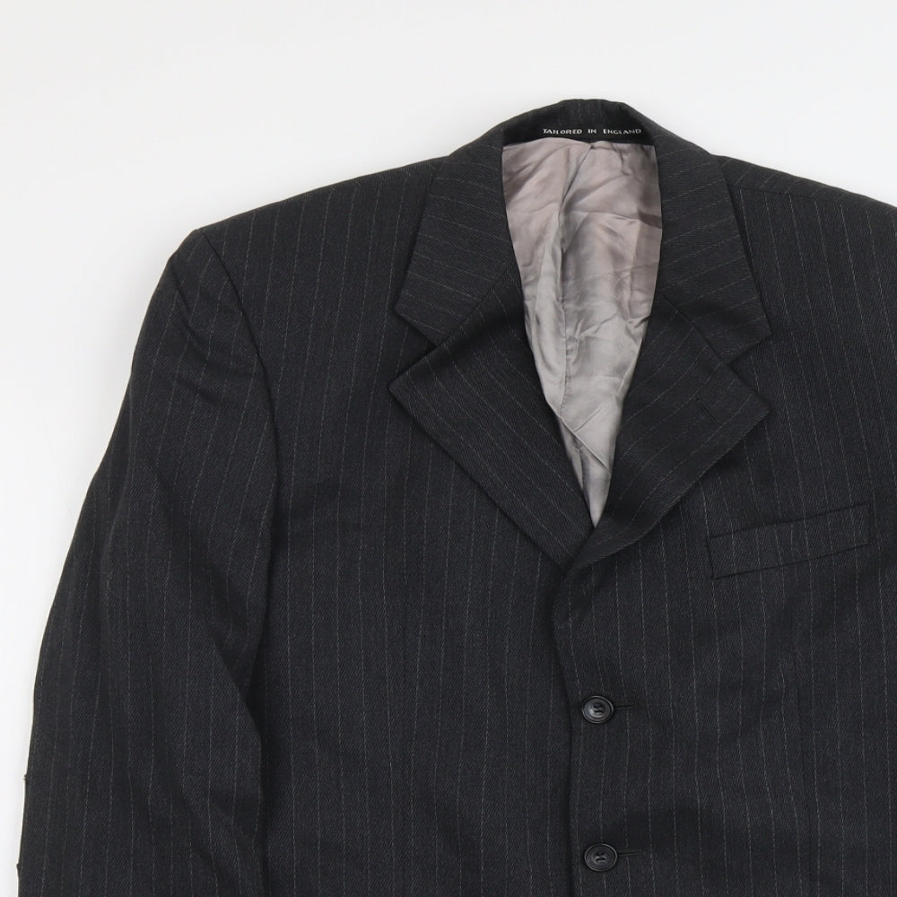 Mens UK Size M THE LABEL Regular Grey Suit Jacket