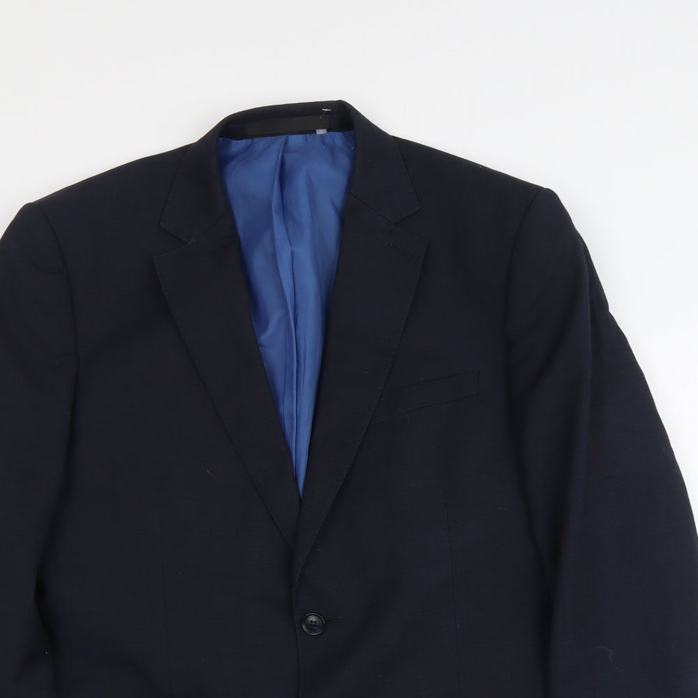 Mens UK Size M Marks and Spencer Regular Blue Suit Jacket