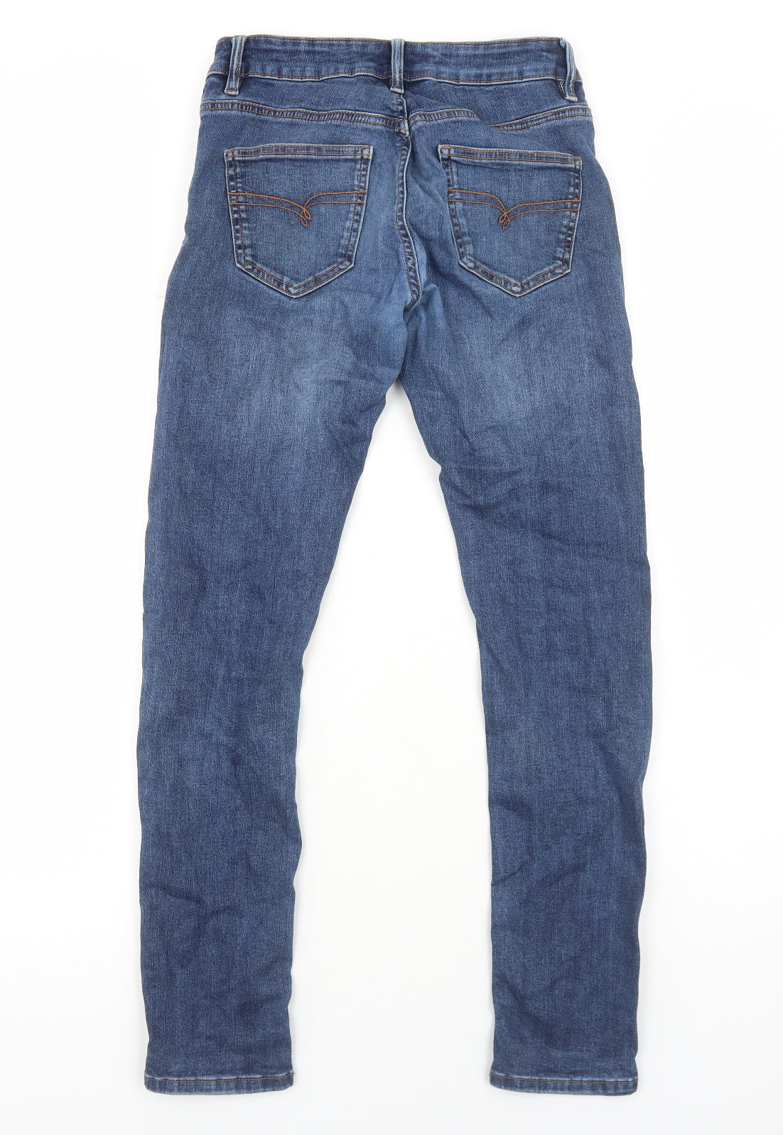 NEXT Womens Blue Cotton Skinny Jeans Size 28 in Regular Zip