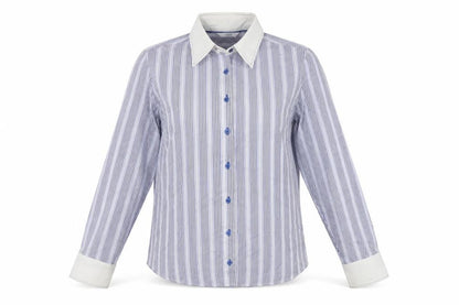 Womens UK Size 12 Marks and Spencer Blue Basic Button-Up