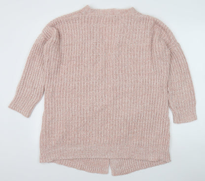 Womens UK Size 10 Misspap Pink Cardigan Jumper