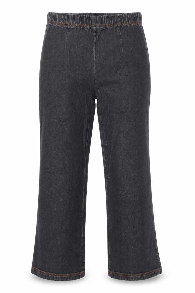 Womens UK Size 10 Damart Regular Fit Bootcut Black Jeans