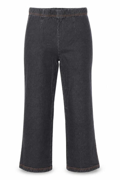 Womens UK Size 10 Damart Regular Fit Bootcut Black Jeans