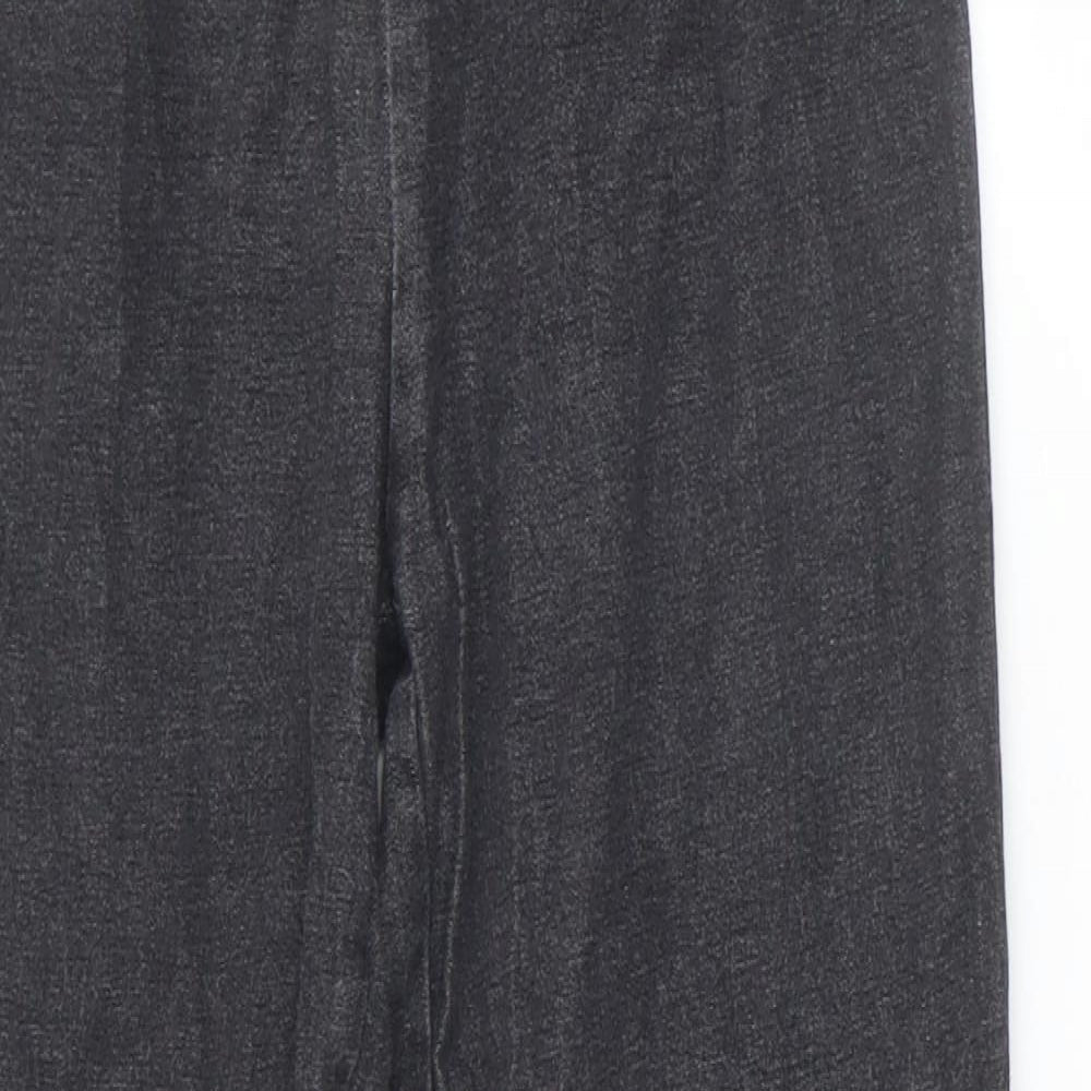 Damart Womens Black Cotton Bootcut Jeans Size 10 Regular