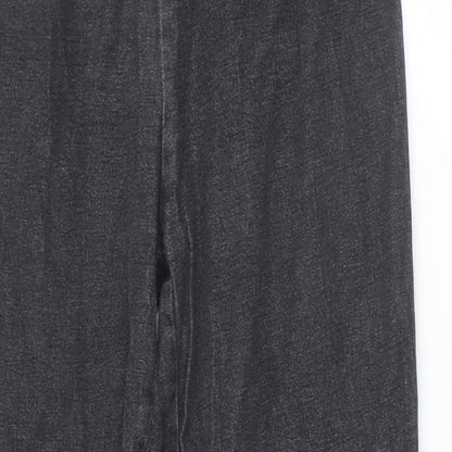 Damart Womens Black Cotton Bootcut Jeans Size 10 Regular