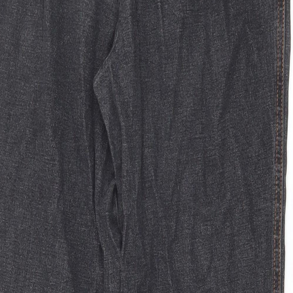 Damart Womens Black Cotton Bootcut Jeans Size 10 Regular