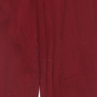 Womens UK Size 14 Yes Yes Slim Fit Skinny Red Jeans