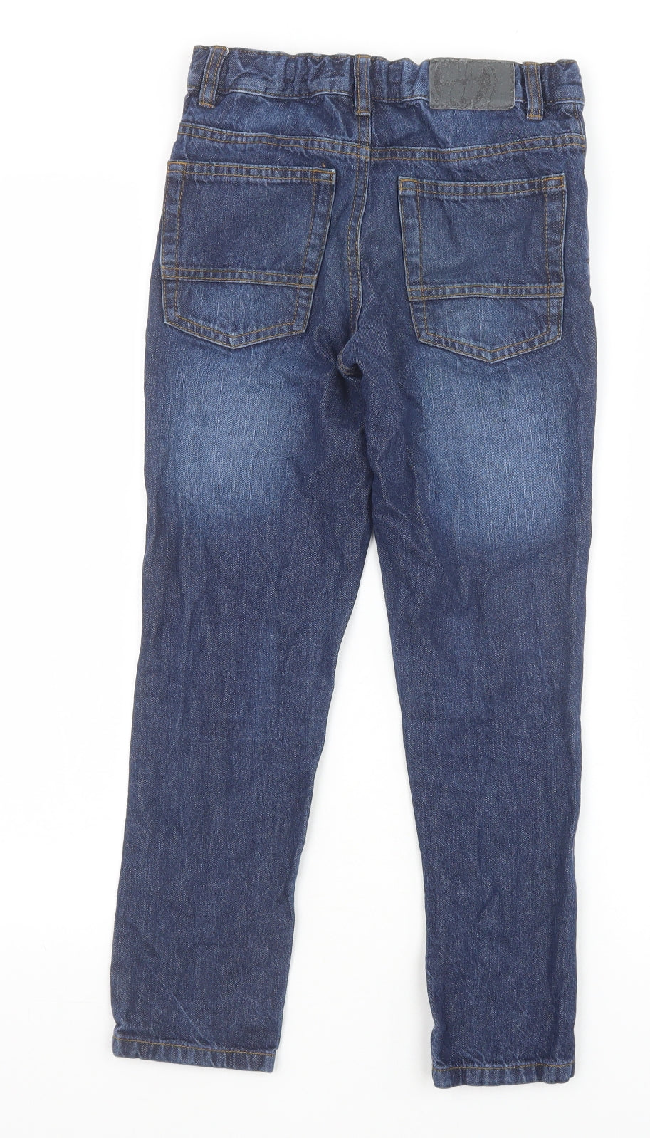 Debenhams Boys Blue 100% Cotton Tapered Jeans Size 9 Months Regular Zip