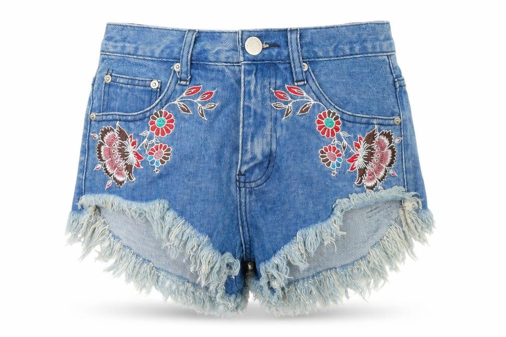 Womens UK Size S Glamorous Regular Fit Cut-Off Shorts