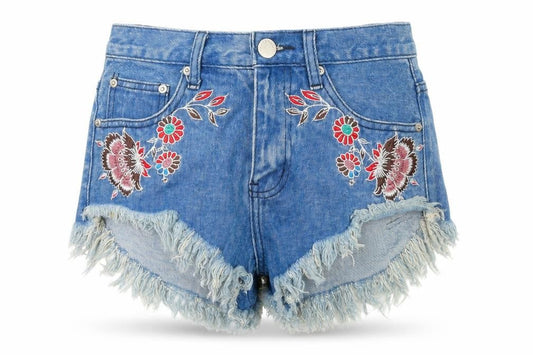 Womens UK Size S Glamorous Regular Fit Cut-Off Shorts