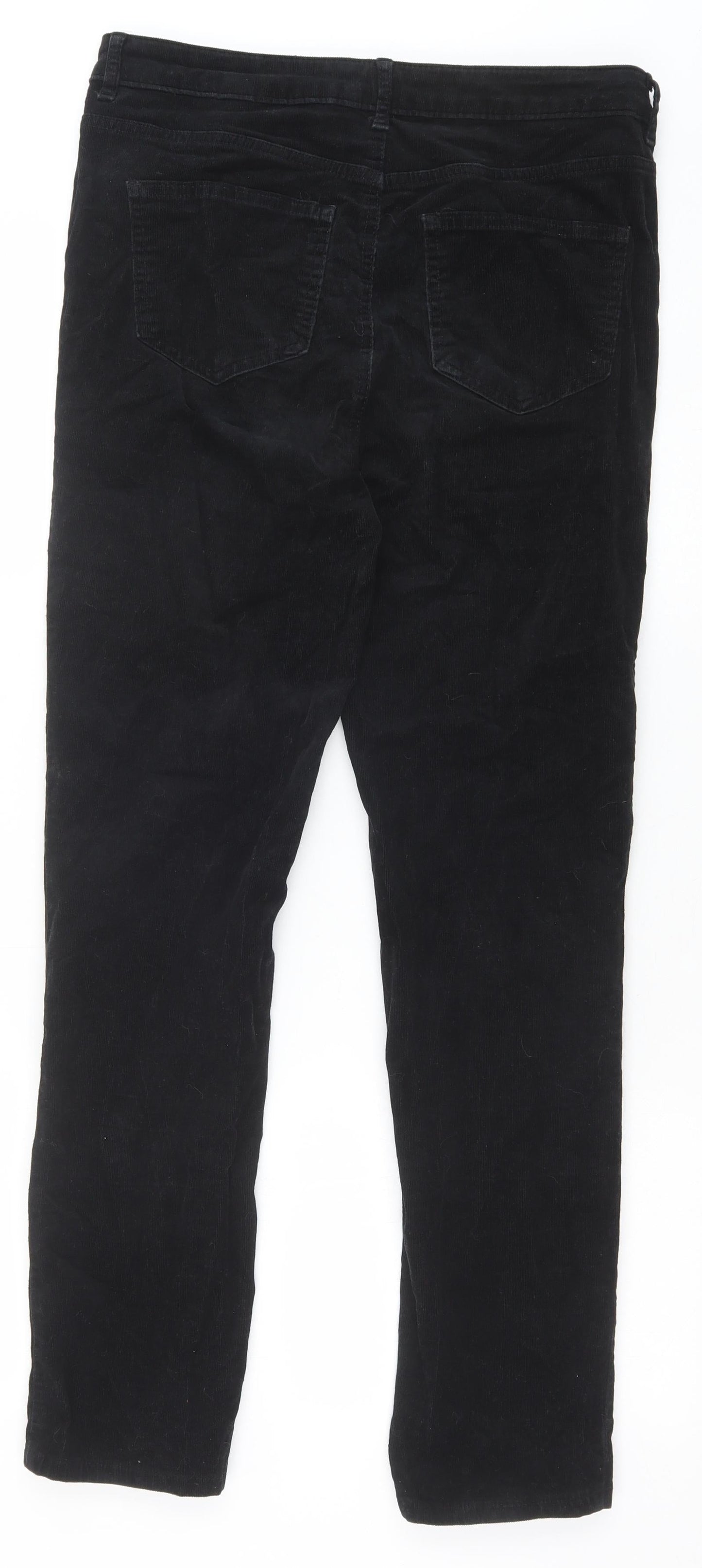 Womens UK Size 12 Marks and Spencer Regular Fit  Black Trousers