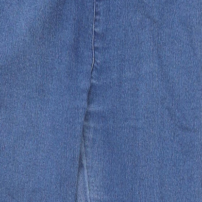 a.k.a CHIC Womens Blue Cotton Skinny Jeans Size 32 in Slim Zip