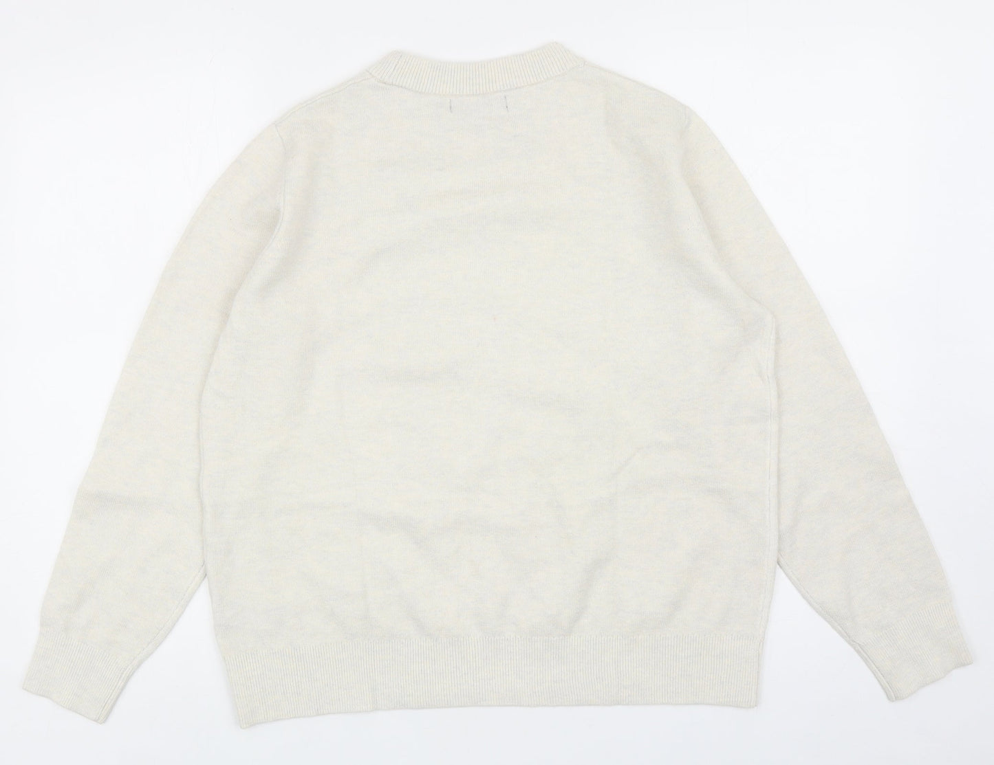 Womens UK Size M Marks and Spencer Ivory Pullover Jumper