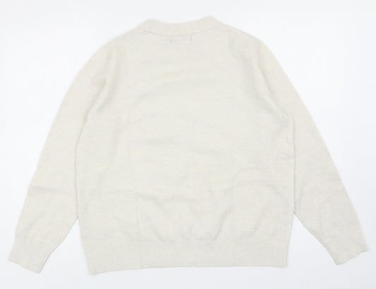 Womens UK Size M Marks and Spencer Ivory Pullover Jumper