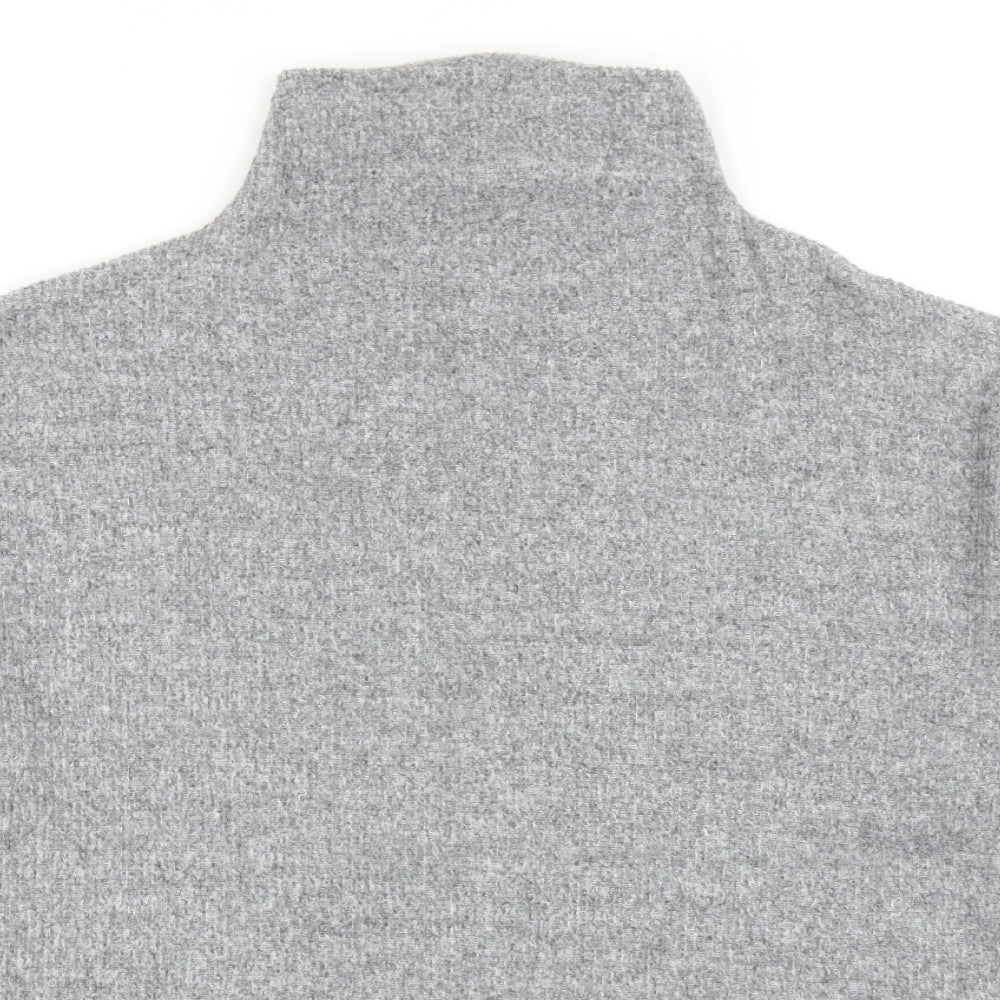Primark Womens Grey High Neck Polyester Pullover Jumper Size L