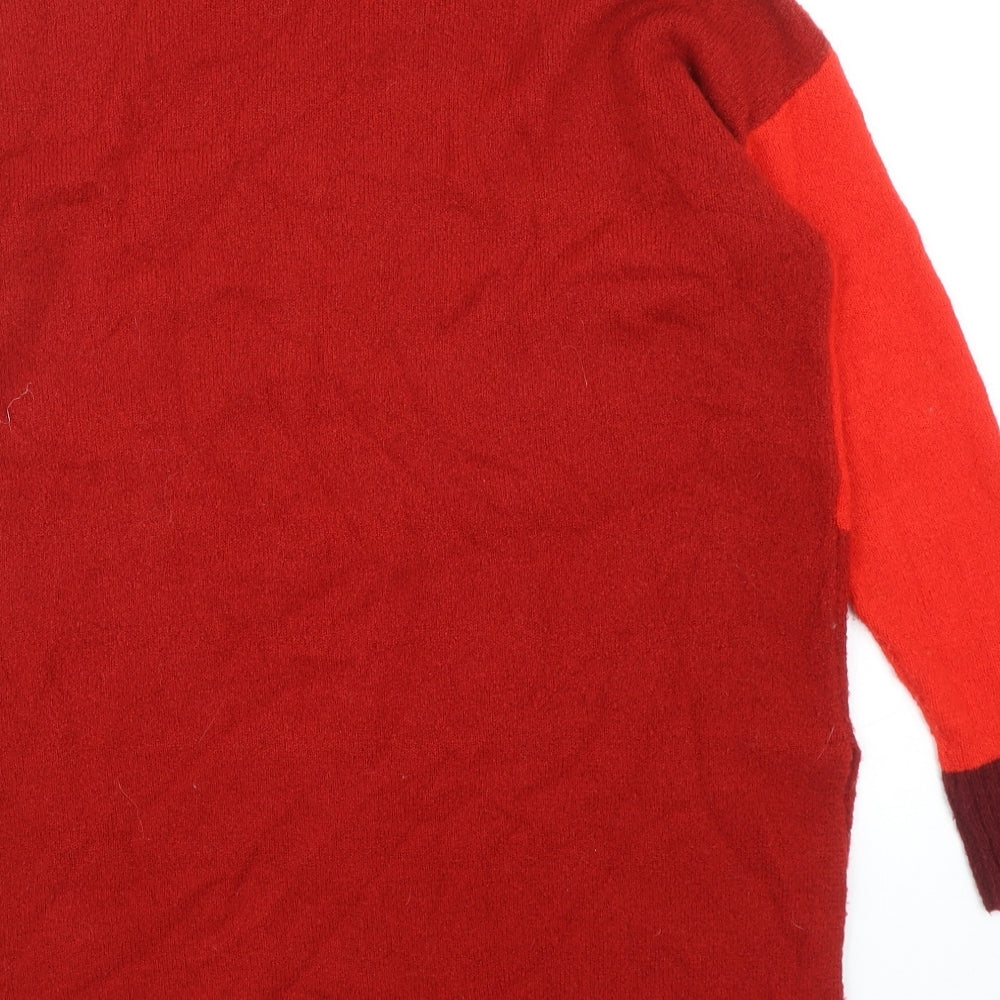 Womens UK Size XS Oasis Red Pullover Jumper