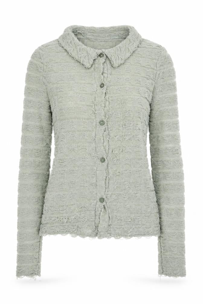 Womens UK Size 4 PRETTYLITTLETHING Green Basic Button-Up