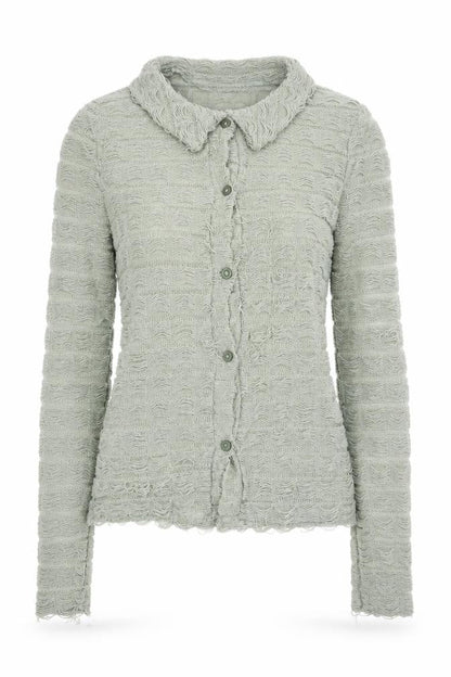 Womens UK Size 4 PRETTYLITTLETHING Green Basic Button-Up
