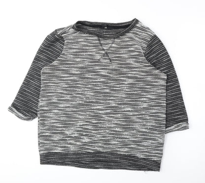 Primark Womens Grey Round Neck Acrylic Pullover Jumper Size S