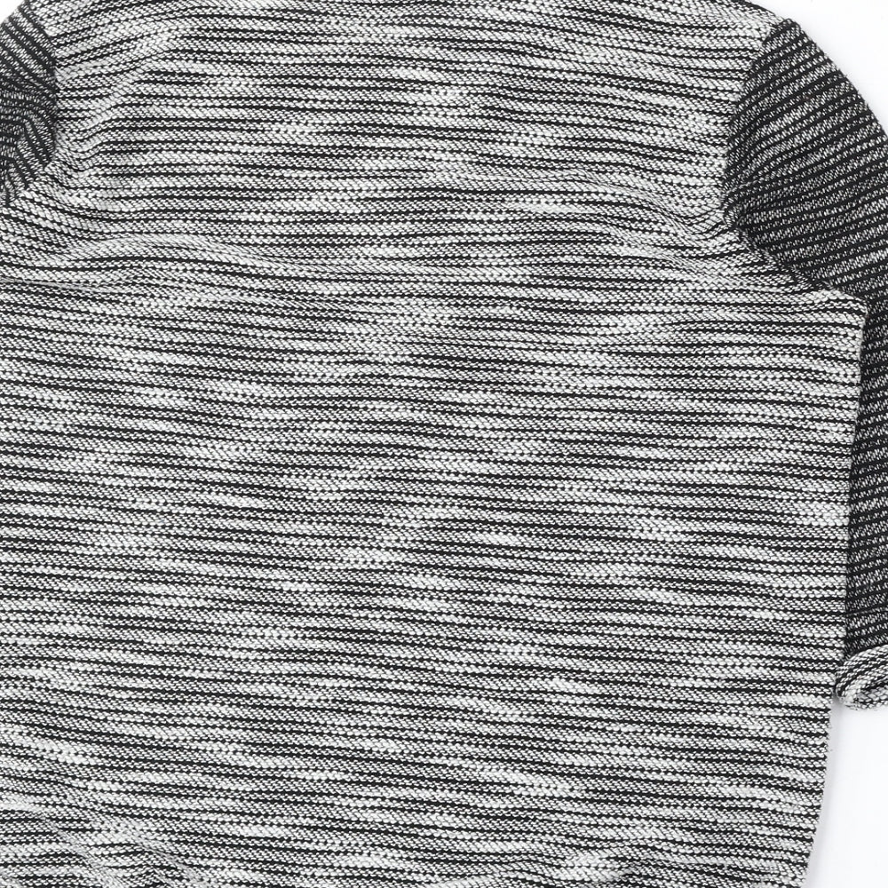 Primark Womens Grey Round Neck Acrylic Pullover Jumper Size S