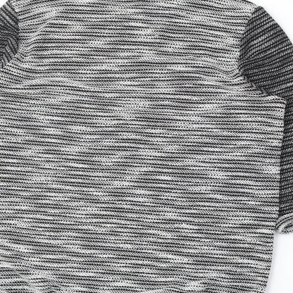 Primark Womens Grey Round Neck Acrylic Pullover Jumper Size S