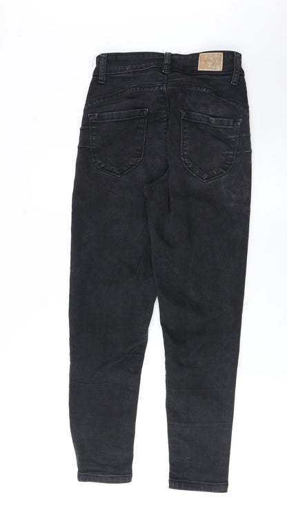 DNMX Womens Black Cotton Skinny Jeans Size 26 in Regular Button