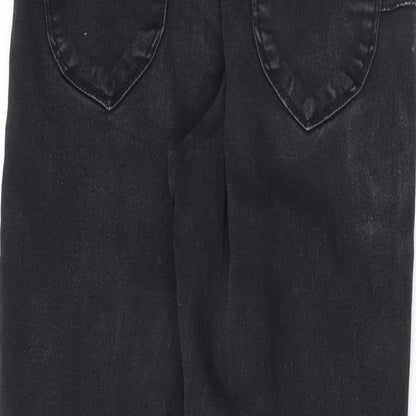 DNMX Womens Black Cotton Skinny Jeans Size 26 in Regular Button