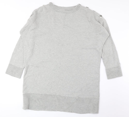 Womens UK Size L Wallis Grey Pullover Jumper