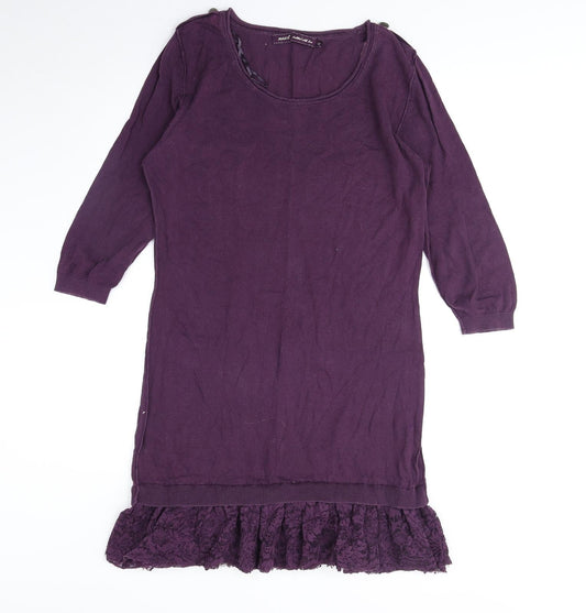 Womens UK Size 12 NEXT Purple Tunic Blouse