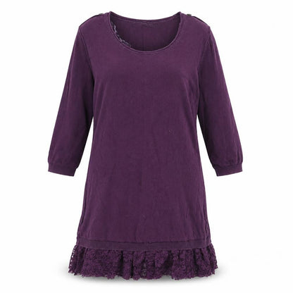 Womens UK Size 12 NEXT Purple Tunic Blouse